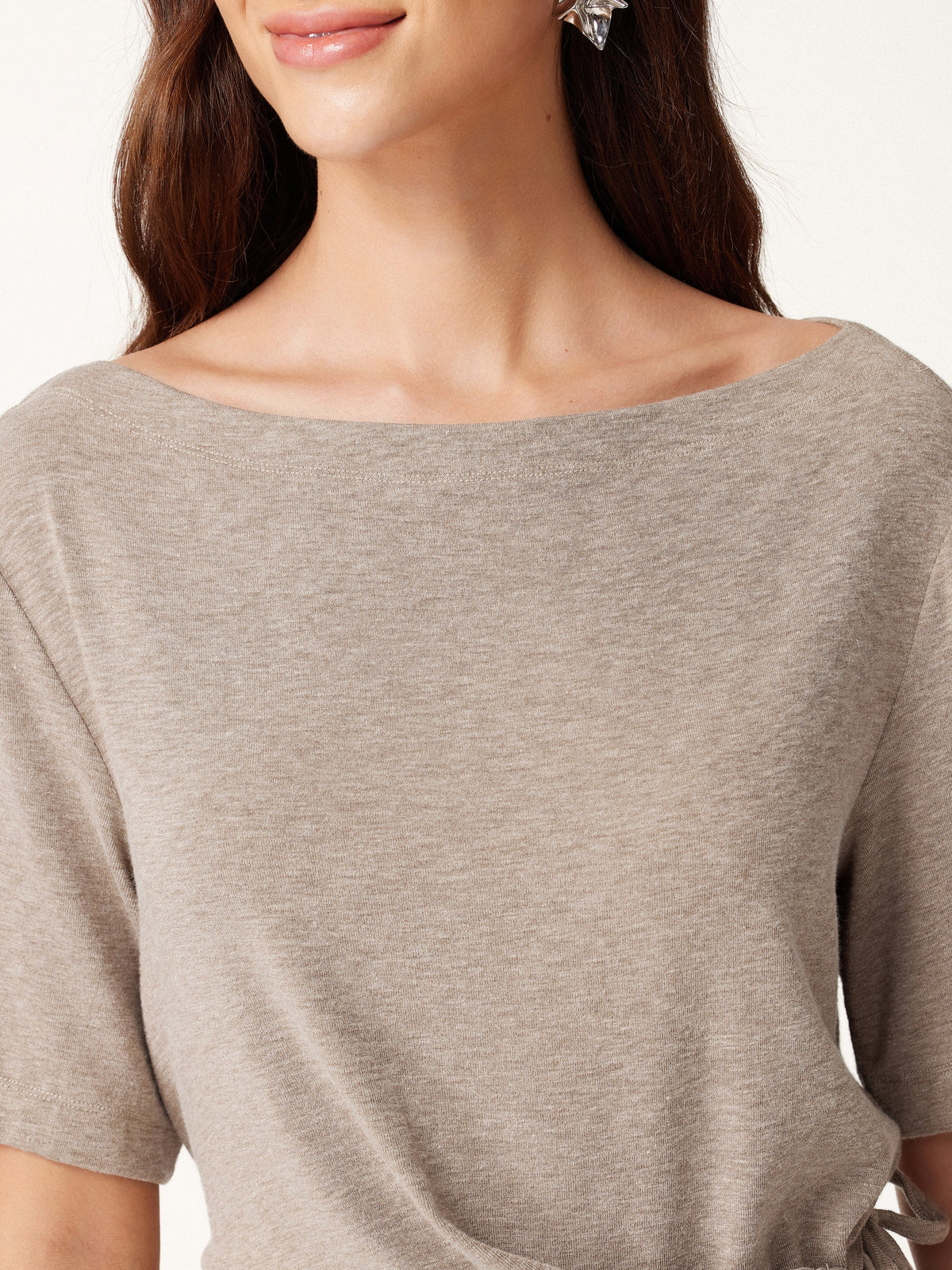 OGLmove Women's Eco-Mousse® Short Sleeve Tie-Side Top
