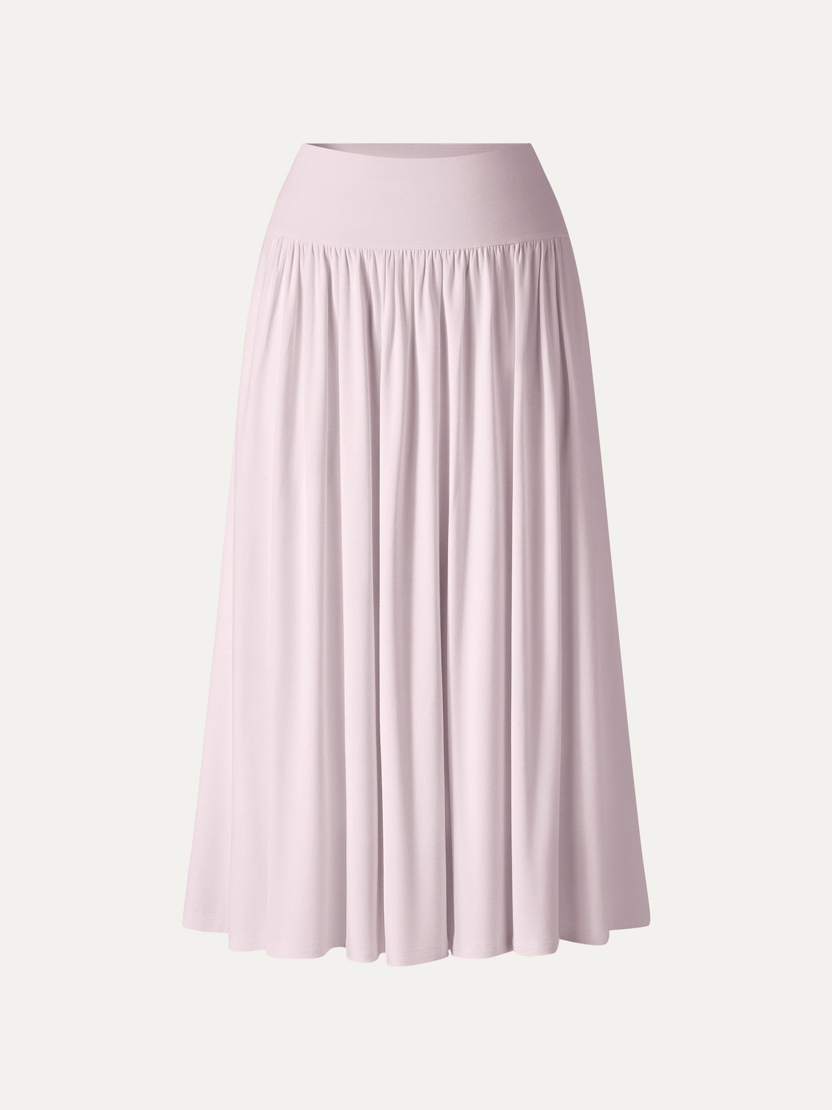 OGLmove Women's Mid Rise Gathered Midi Skirt with Pockets