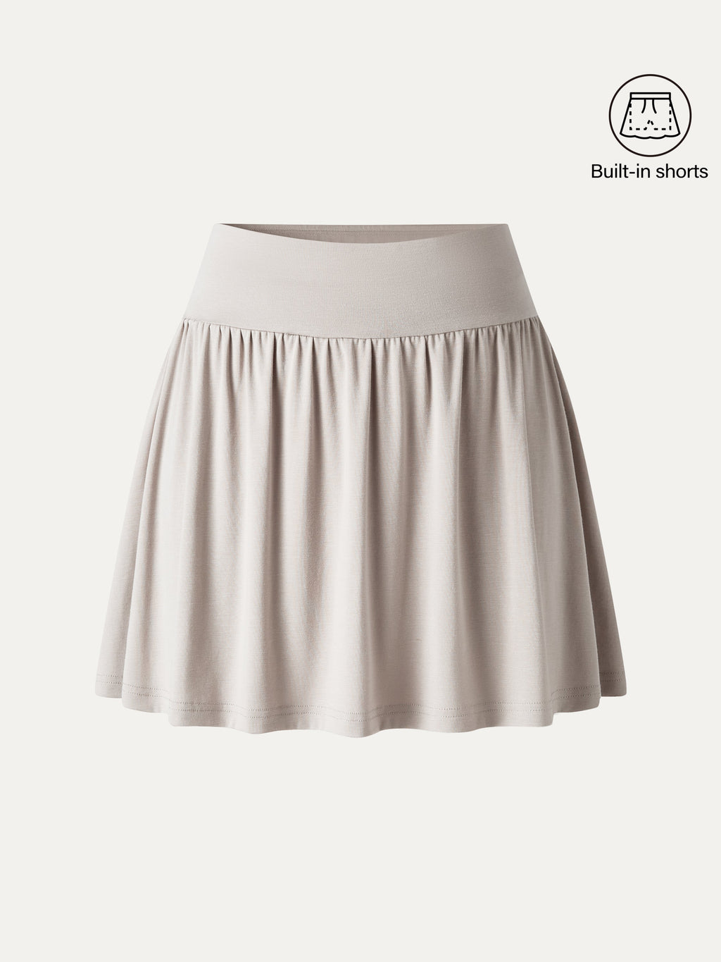 OGLmove Women's CoolTouch Gathered A-Line Mini Skort