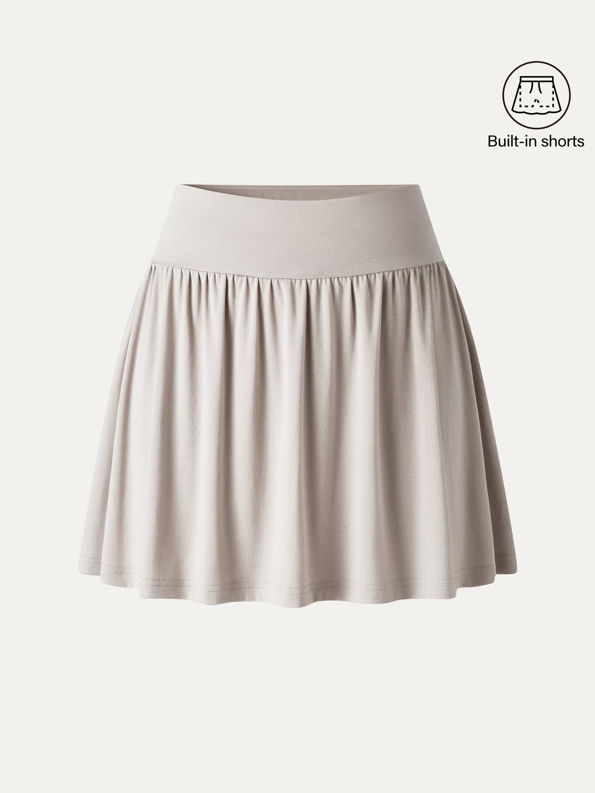 OGLmove Women's CoolTouch Gathered A-Line Mini Skort