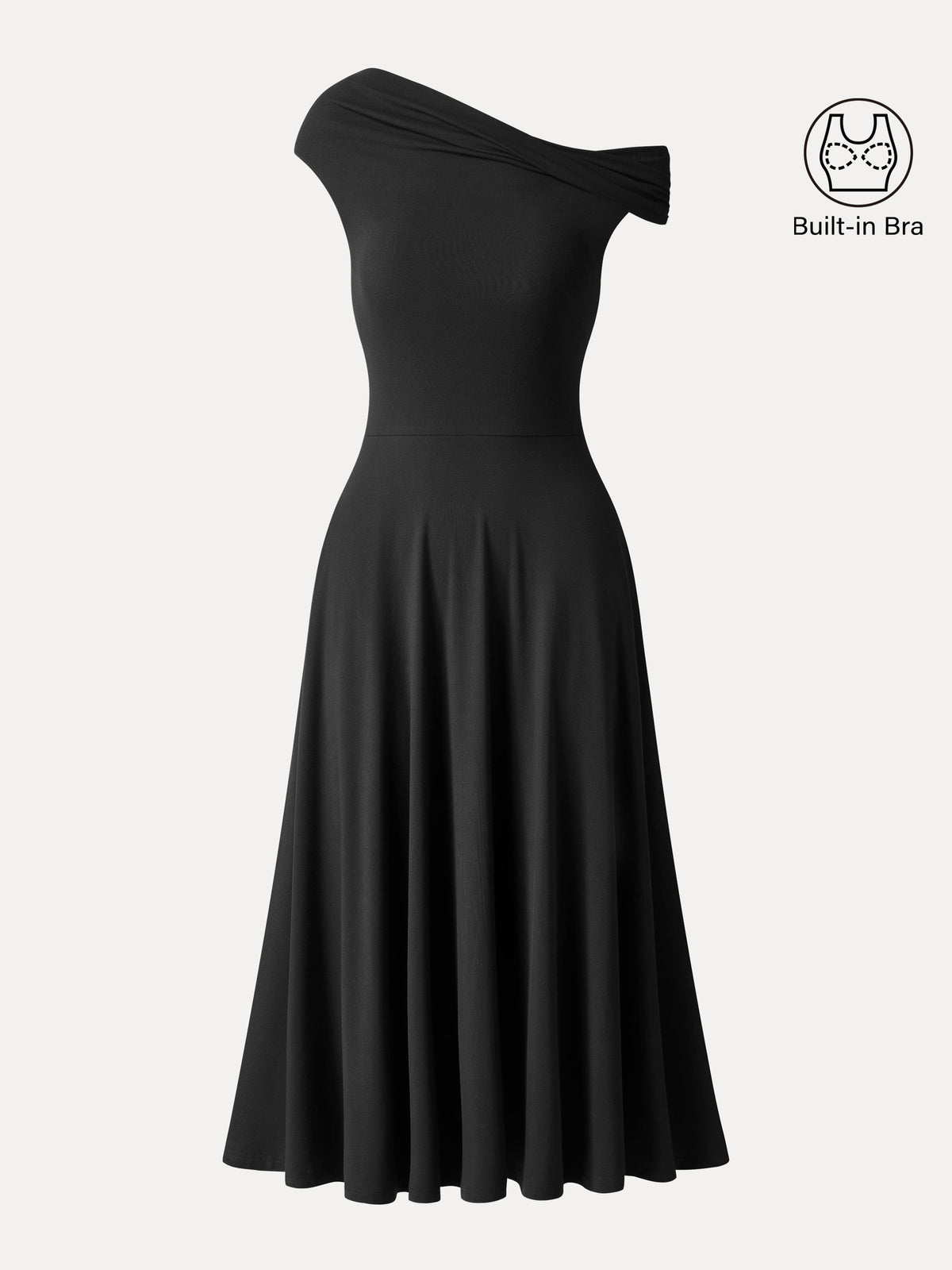 OGLmove Women's SkinKiss Multi-Wear Midi Bra Dress with Pockets