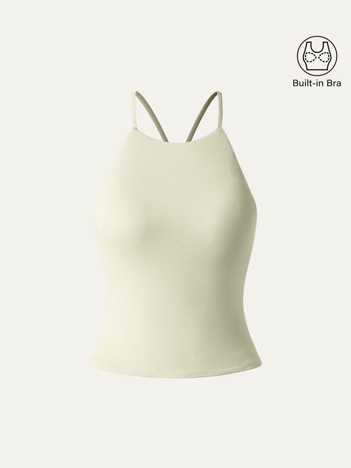 OGLmove Women's Tie Back Bandless Crop Bra Tank Top