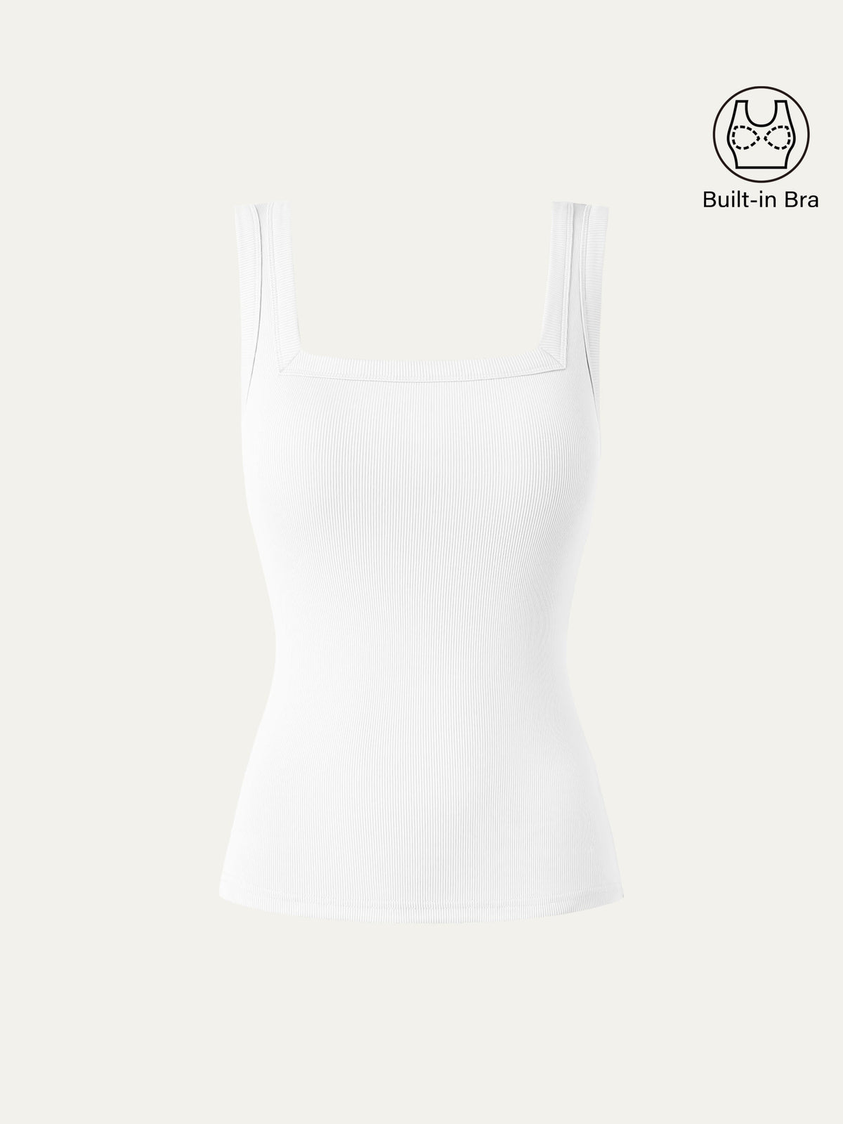 OGLmove Slinky Square Open-Back Bra Tank Top