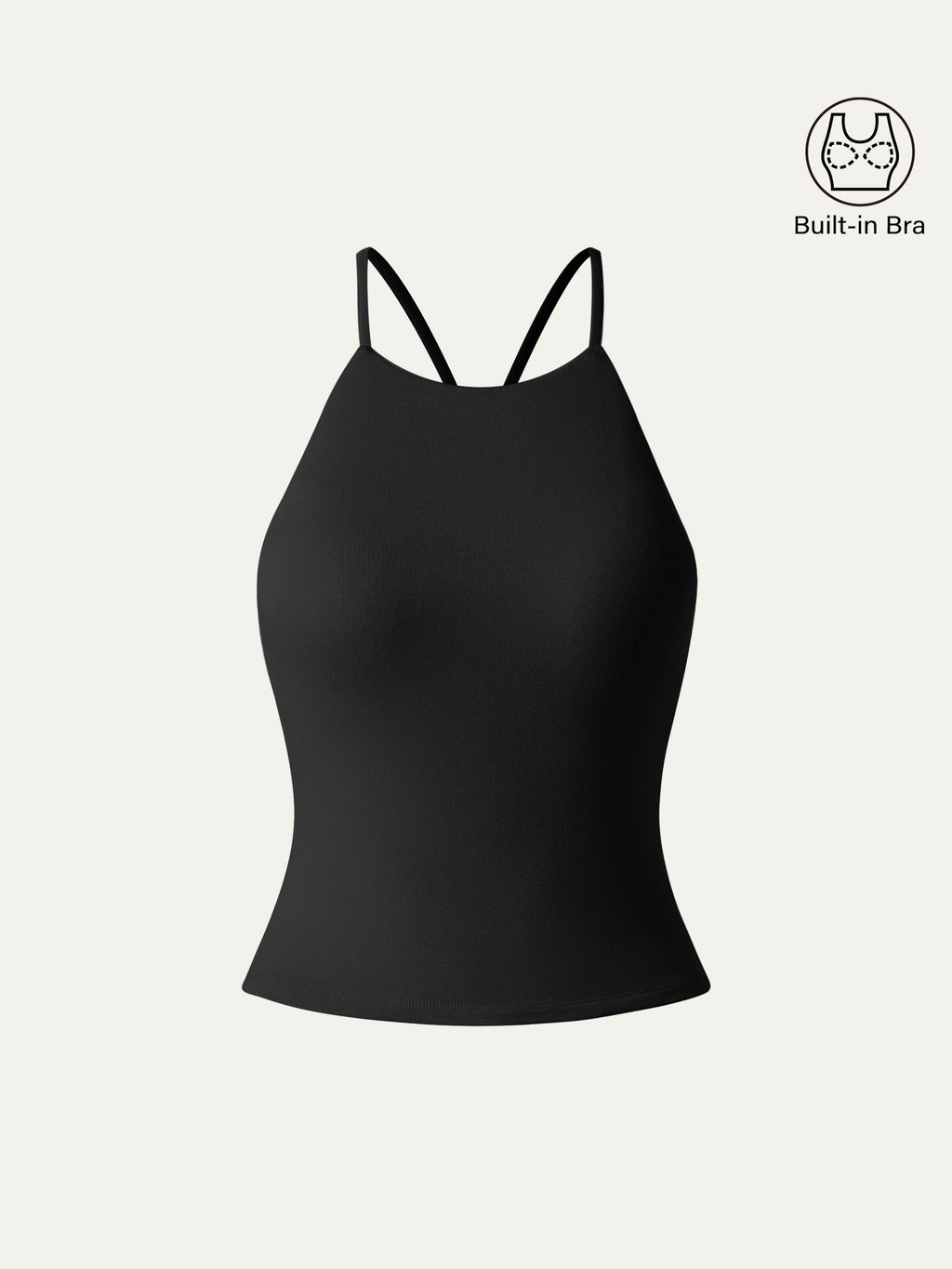OGLmove Women's Tie Back Bandless Crop Bra Tank Top