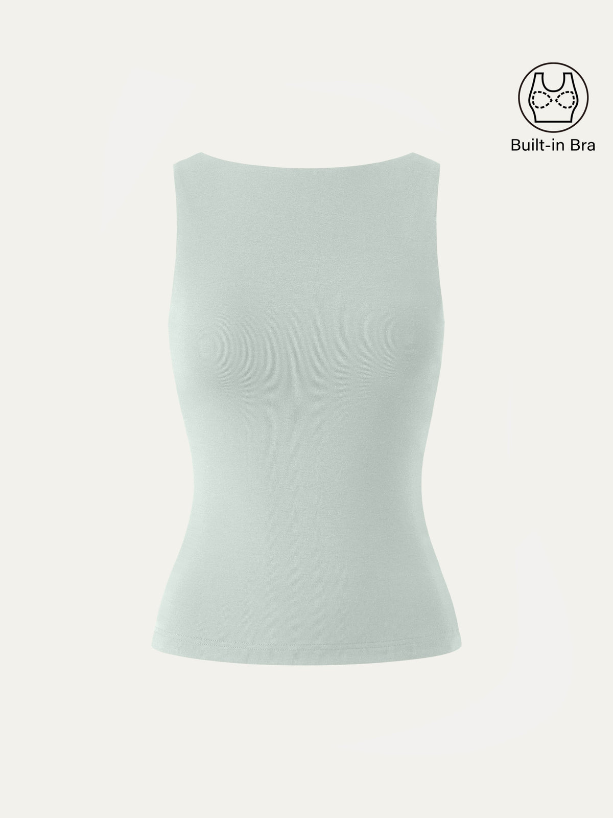 OGLmove Women's Stretch Cotton Boatneck Bra Tank