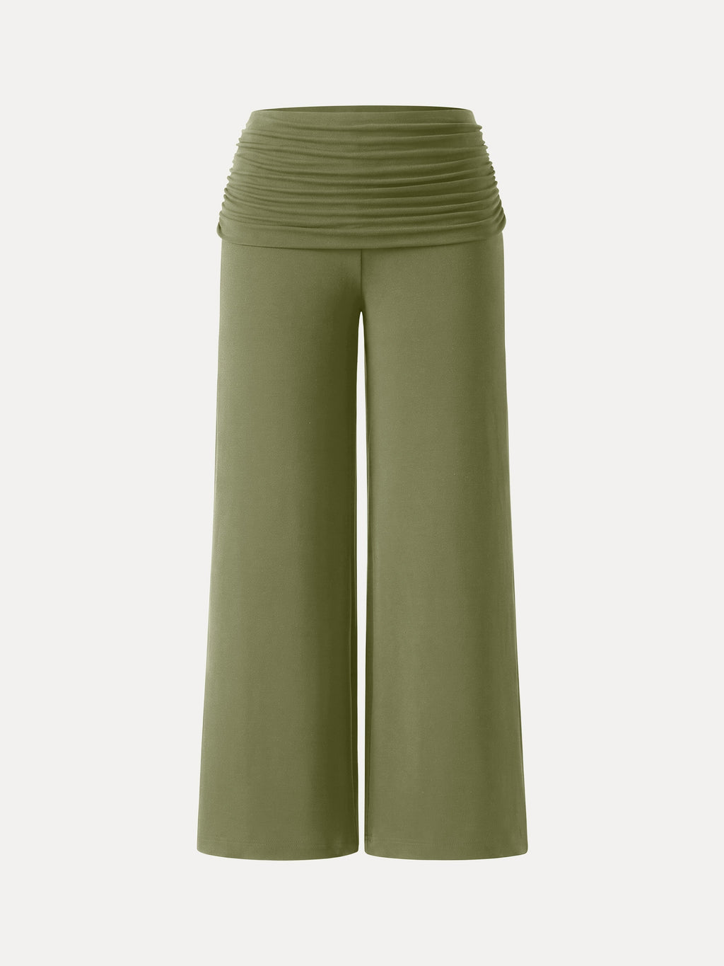 OGLmove Non-Itchy Wool Blend Drapey Wide Leg Pull-on Pants with Pockets