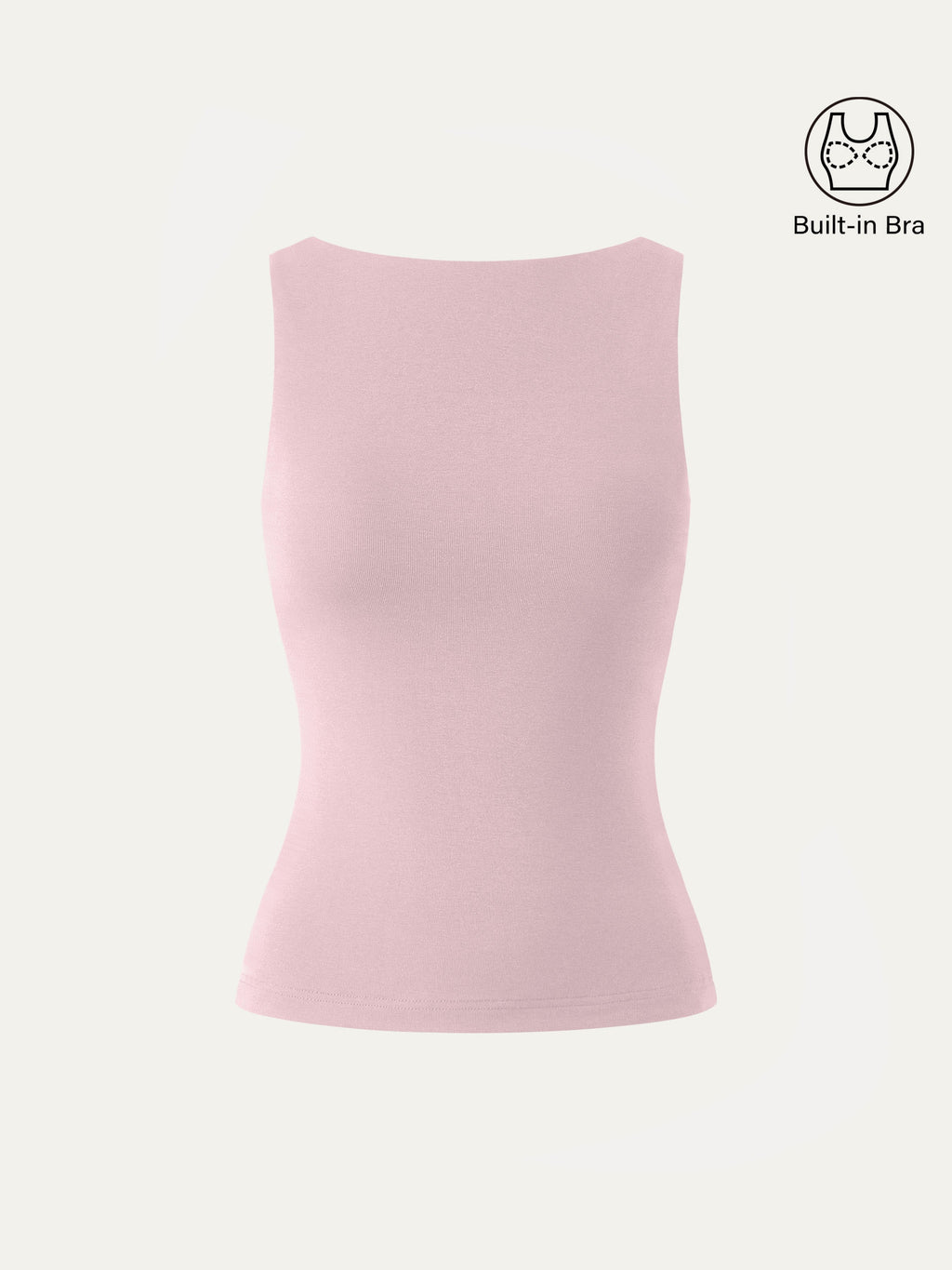 OGLmove Women's Stretch Cotton Boatneck Bra Tank