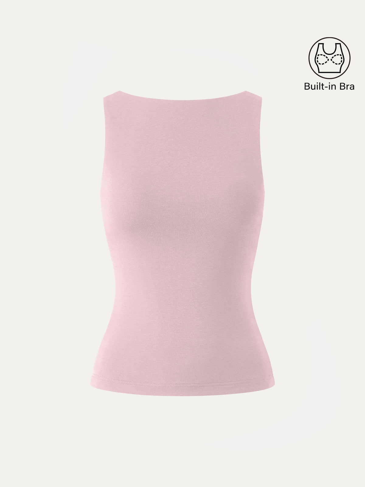 OGLmove Women's Stretch Cotton Boatneck Bra Tank