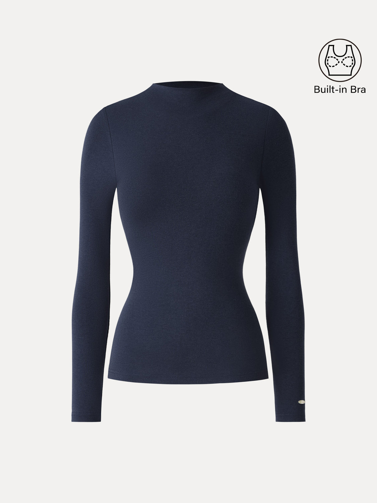 OGLmove Women's LiteWarm Mockneck Long Sleeve Bra Top