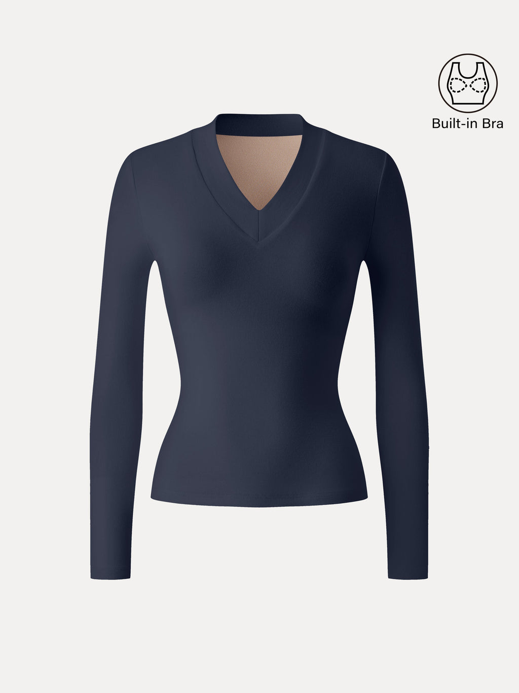 OGLmove Women's Essential V-Neck Wide Binding Slimming Bra Top