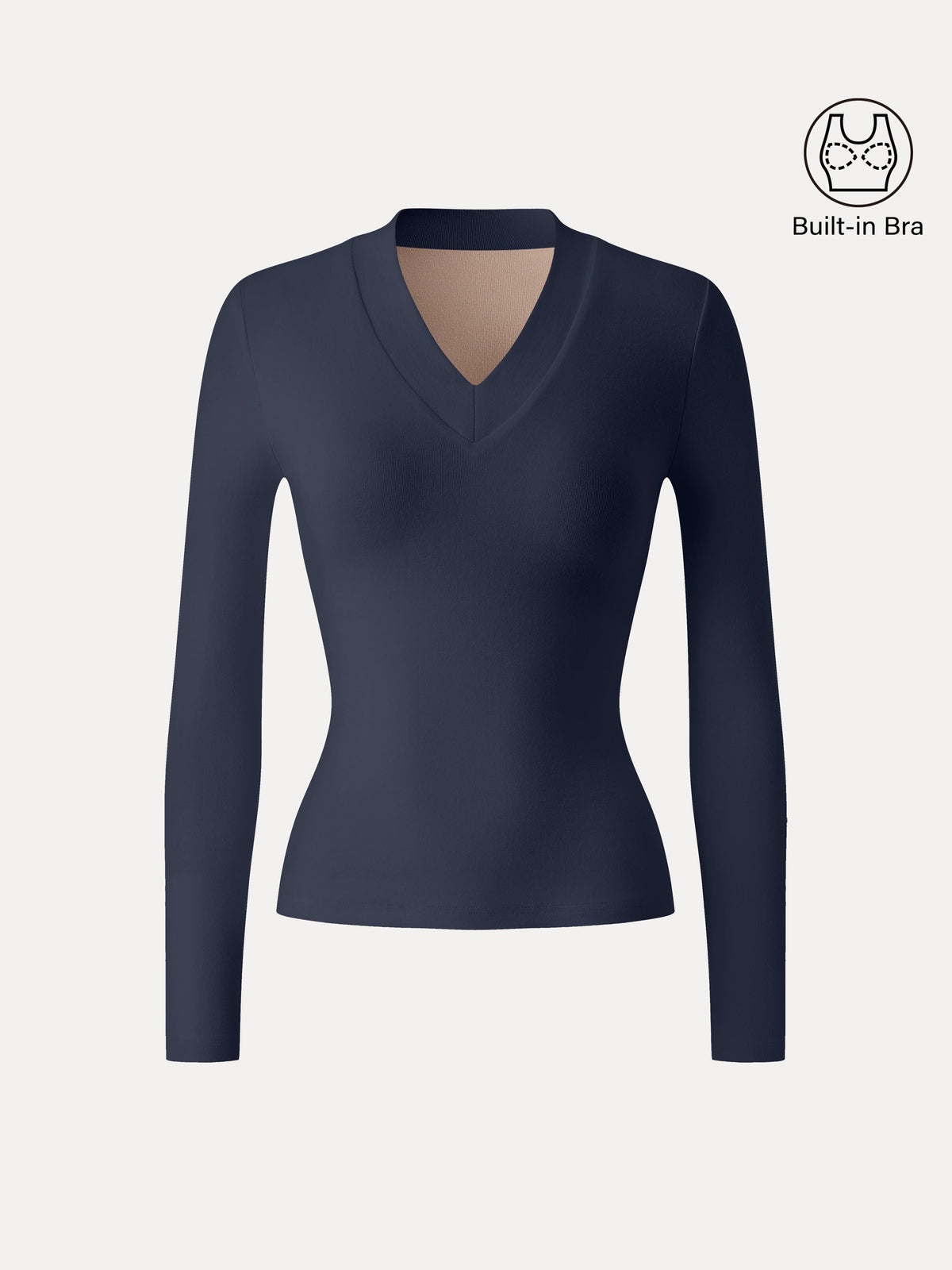 OGLmove Women's Essential V-Neck Wide Binding Slimming Bra Top