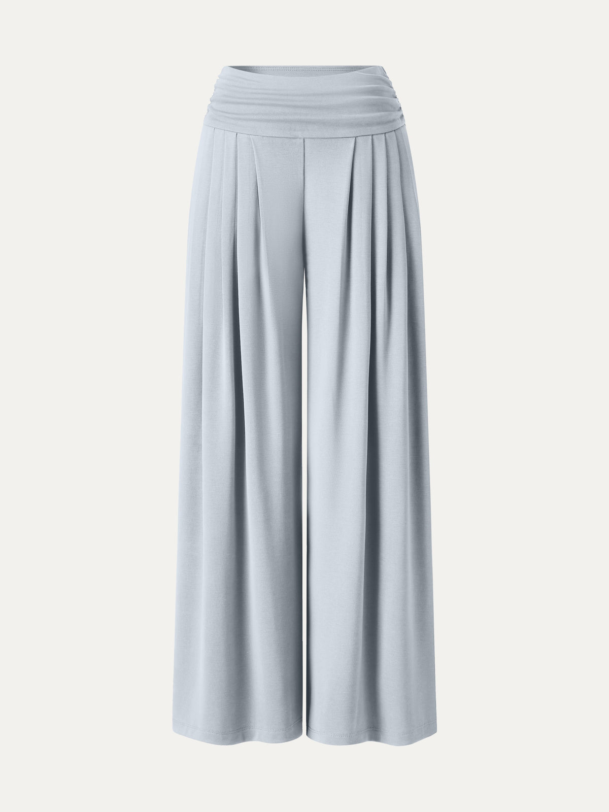 OGLmove Sandwashed Super Flowy Tucked Palazzo Pant with Pockets