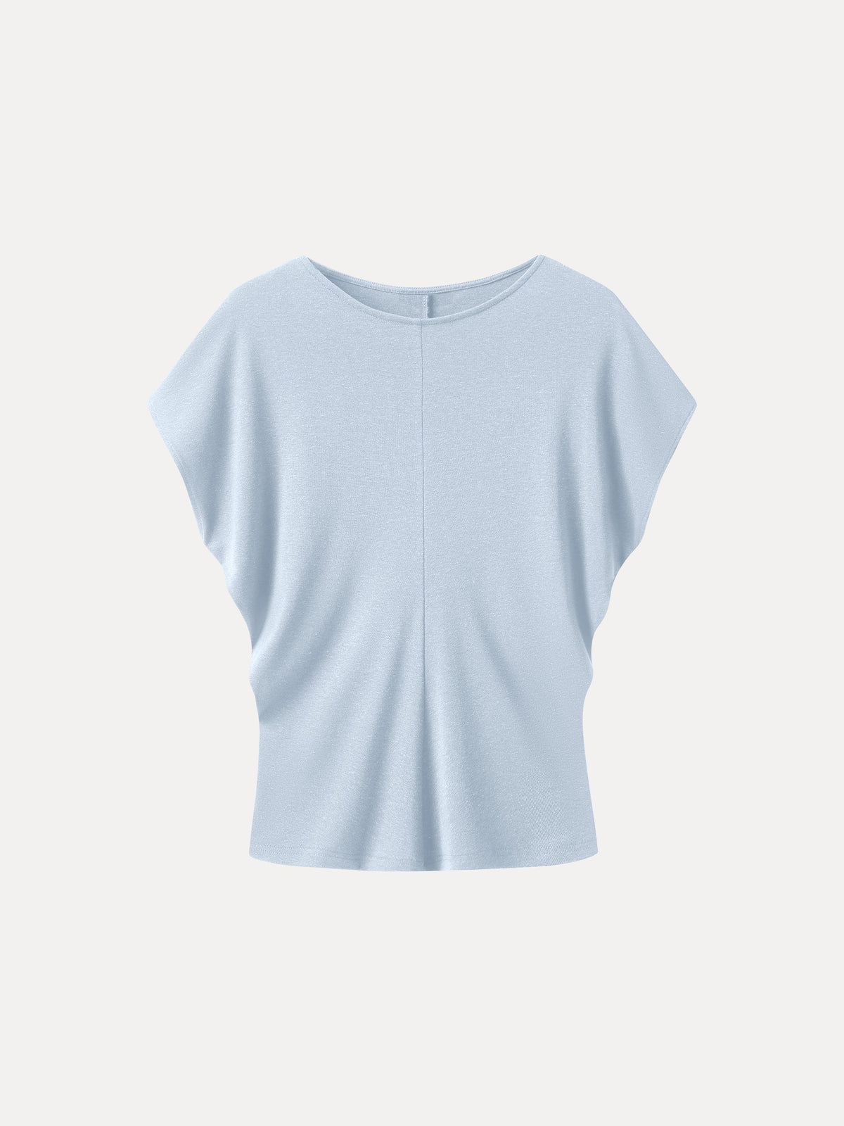 OGLmove Women's Linen-Blend Round Neck Relaxed Summer Top
