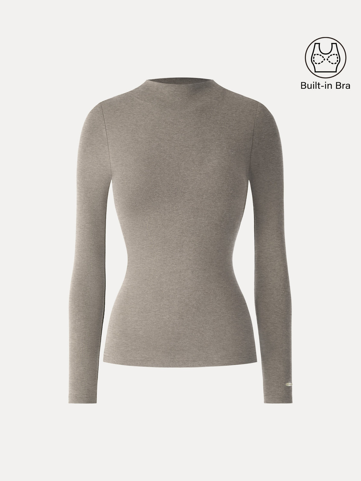 OGLmove Women's LiteWarm Mockneck Long Sleeve Bra Top