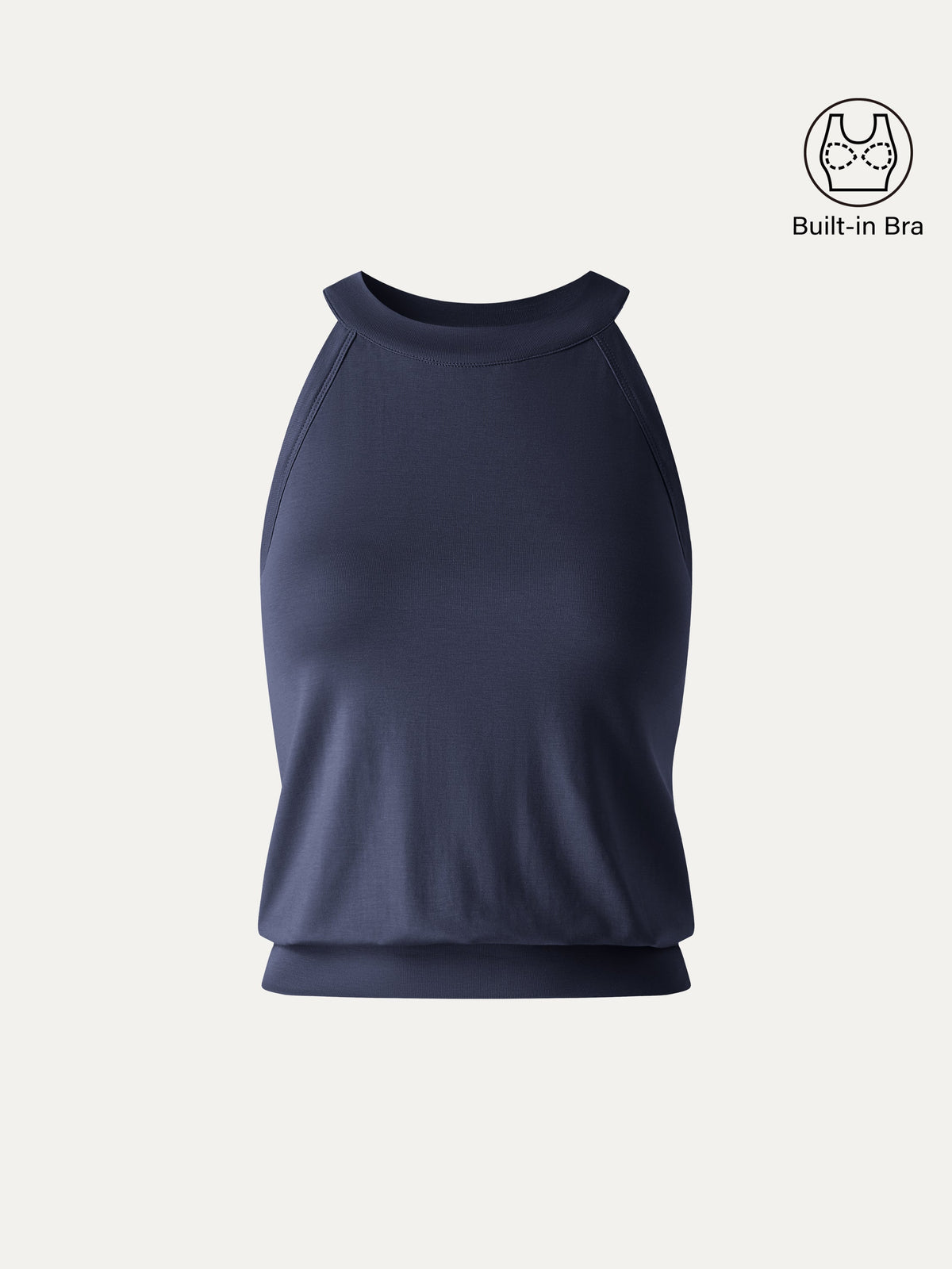 OGLmove Women's Halter Neck Banded Hem Bra Tank