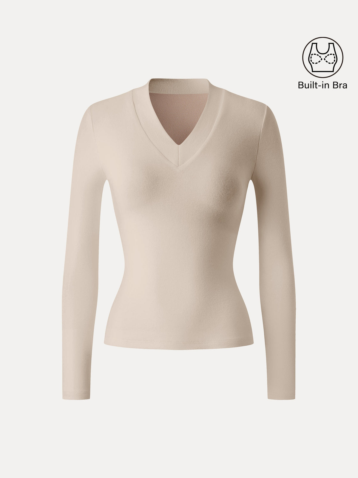 OGLmove Women's Essential V-Neck Wide Binding Slimming Bra Top