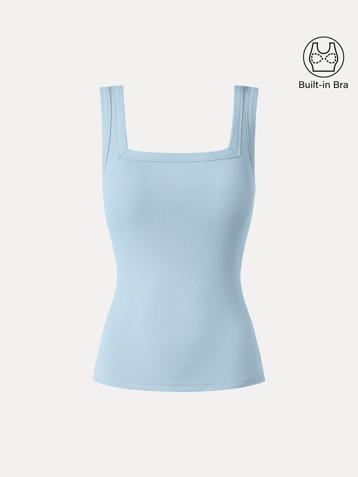 OGLmove Slinky Square Open-Back Bra Tank Top