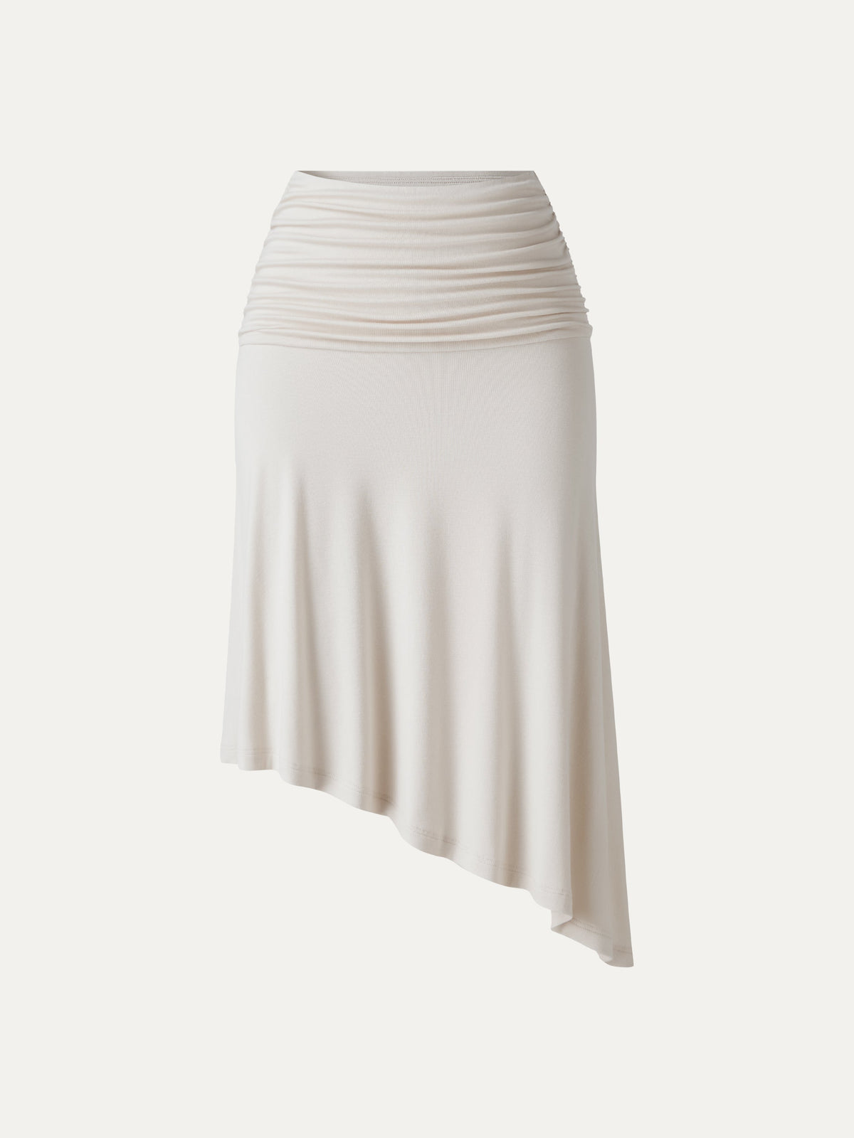 OGLmove Women's CoolTouch Asymmetrical Ruched Knee-Length Skirt
