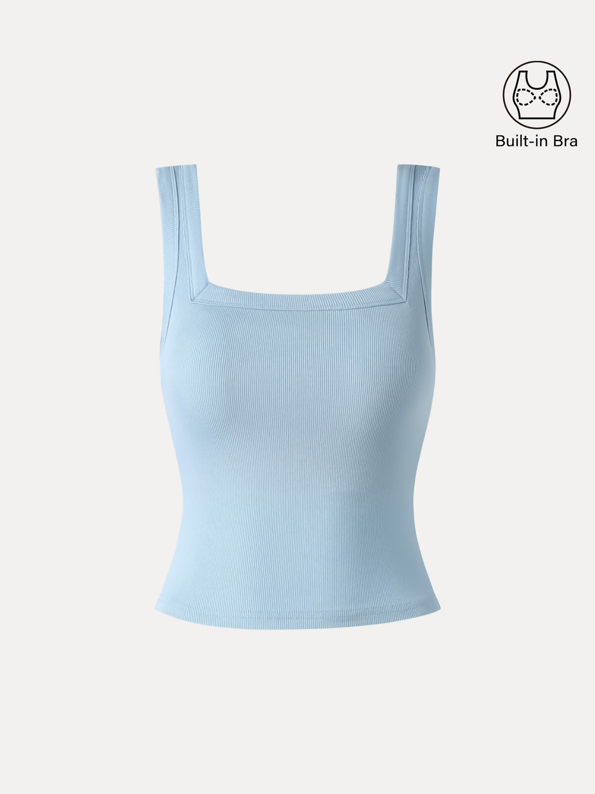 OGLmove Slinky Square Open-Back Bra Tank Top