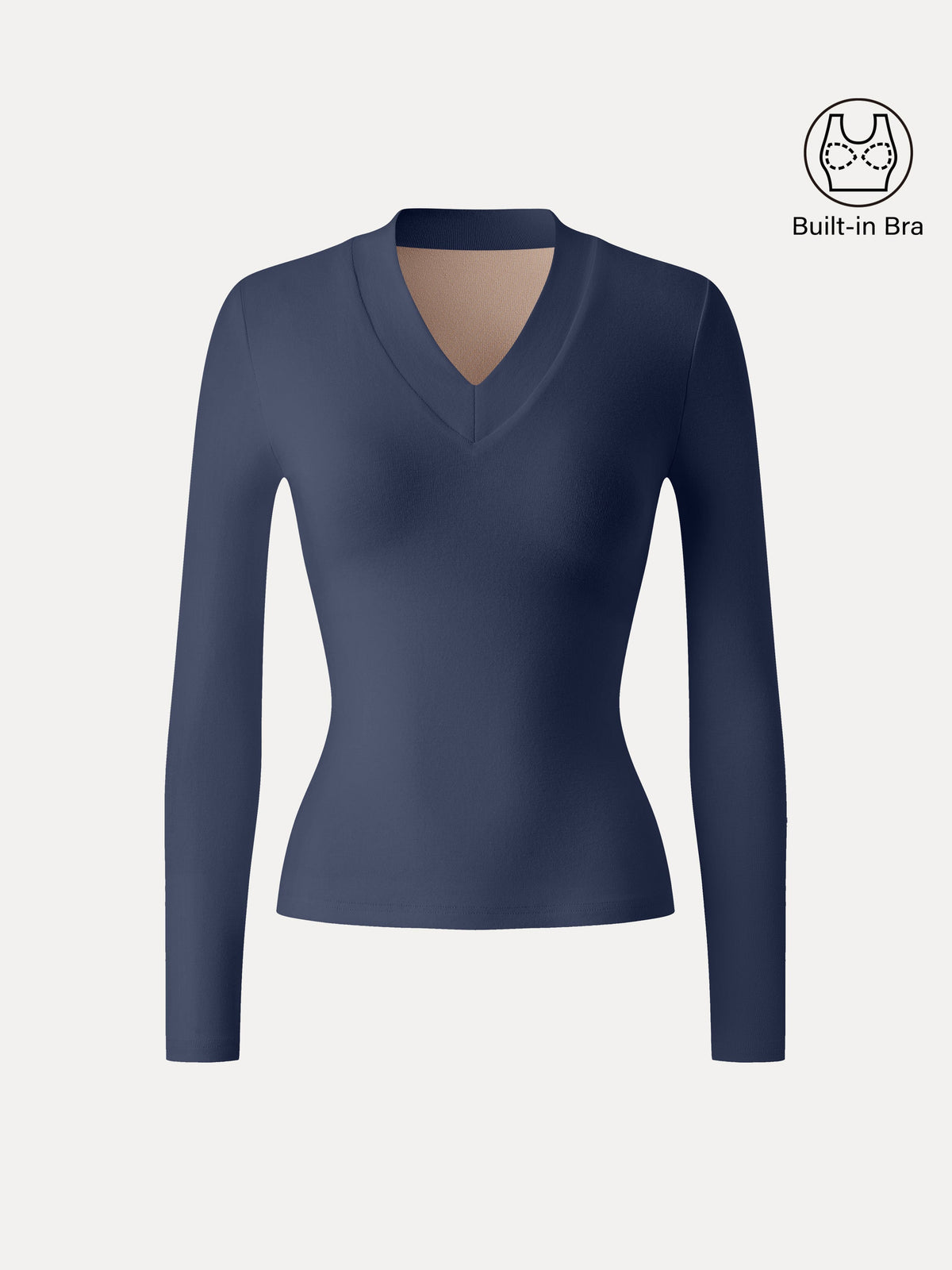 OGLmove Women's Essential V-Neck Wide Binding Slimming Bra Top