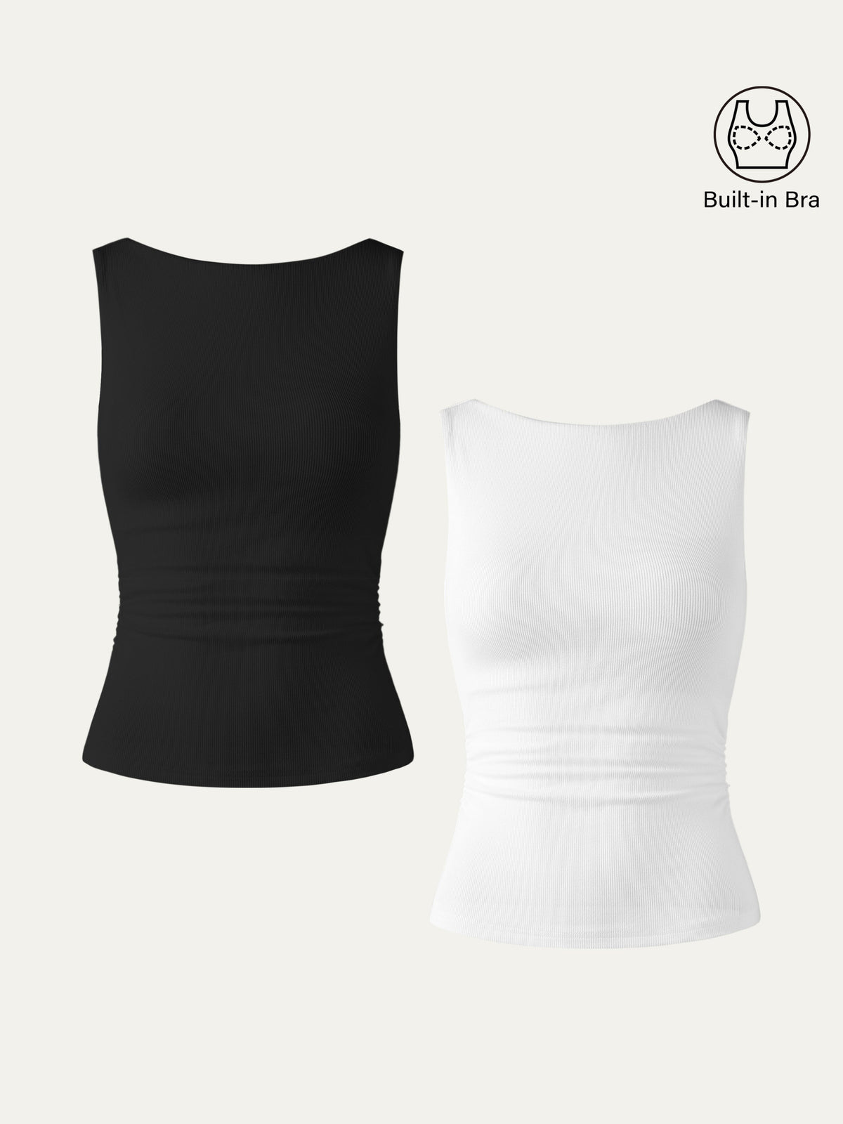 OGLmove Women's Elastic Open Back Bra Tank