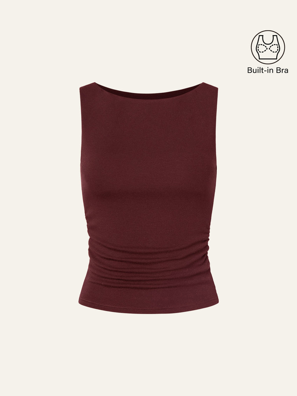 OGLmove Women's Boat Neck Bra Tank Top