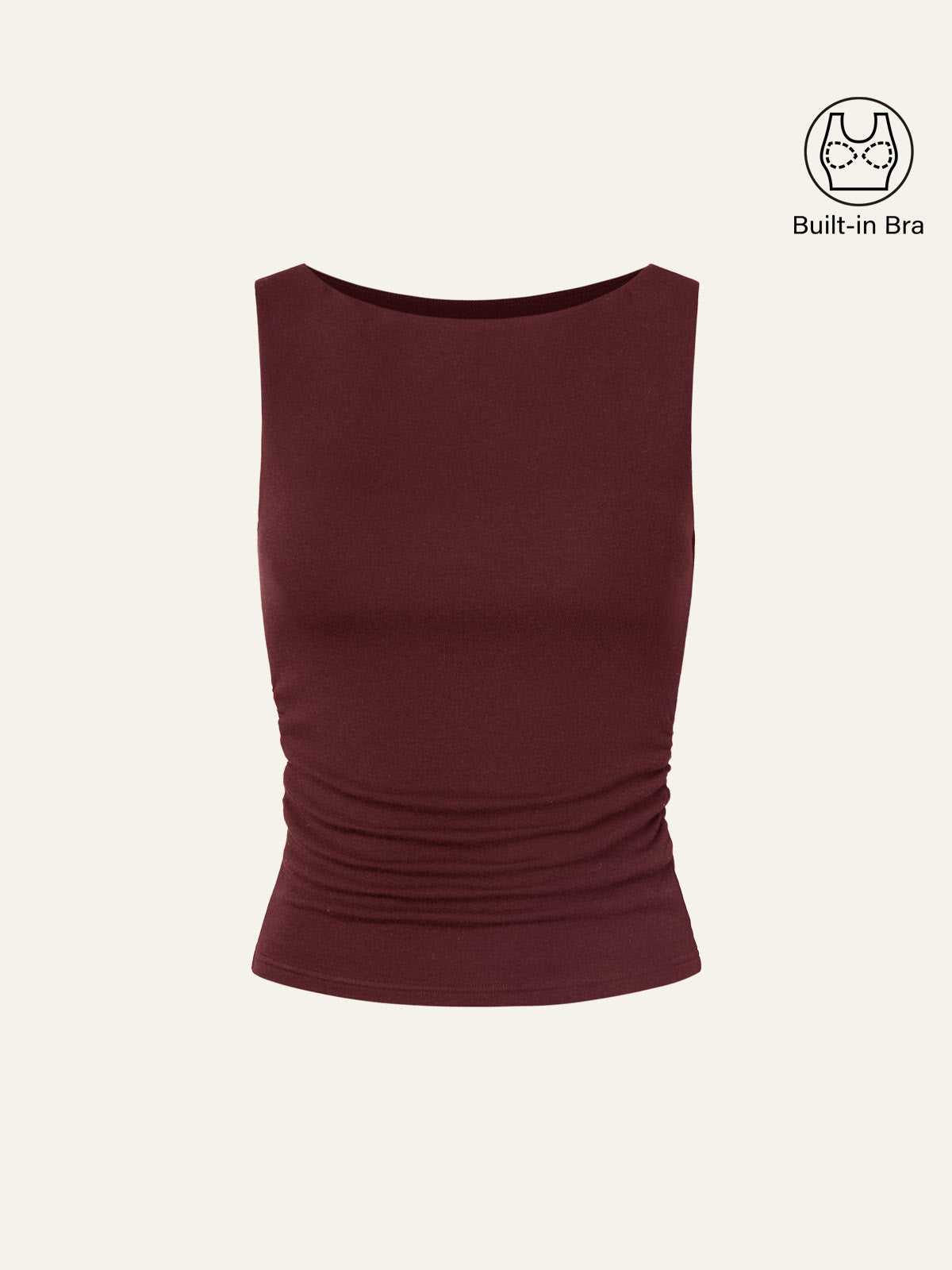 OGLmove Women's Boat Neck Bra Tank Top