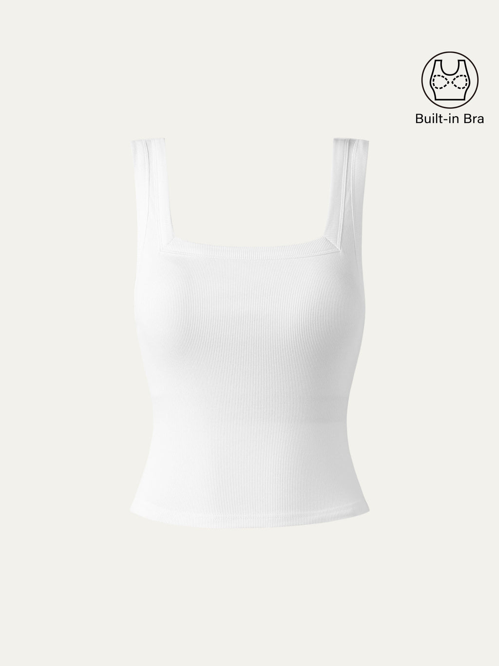 OGLmove Slinky Square Open-Back Bra Tank Top