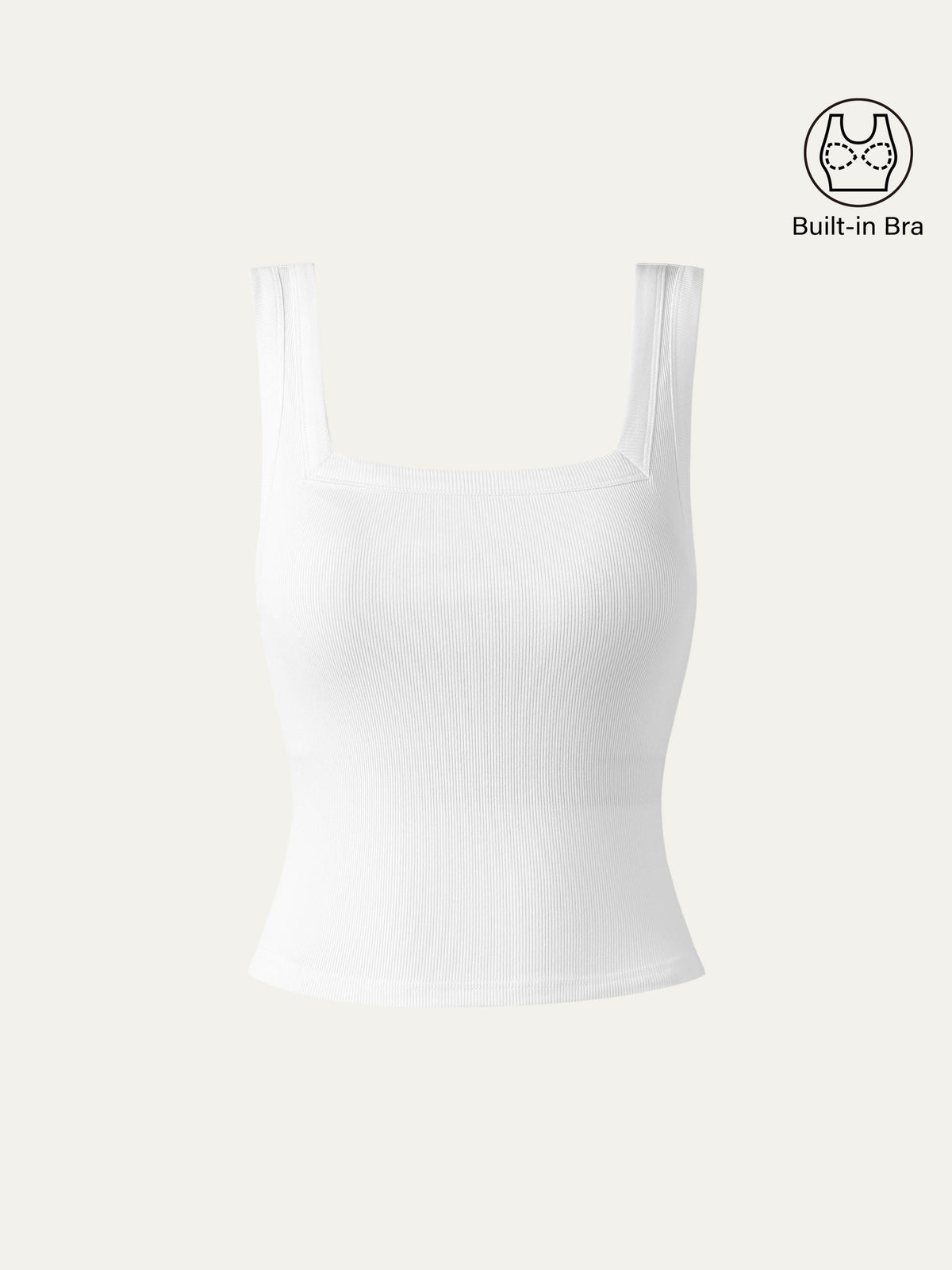 OGLmove Slinky Square Open-Back Bra Tank Top