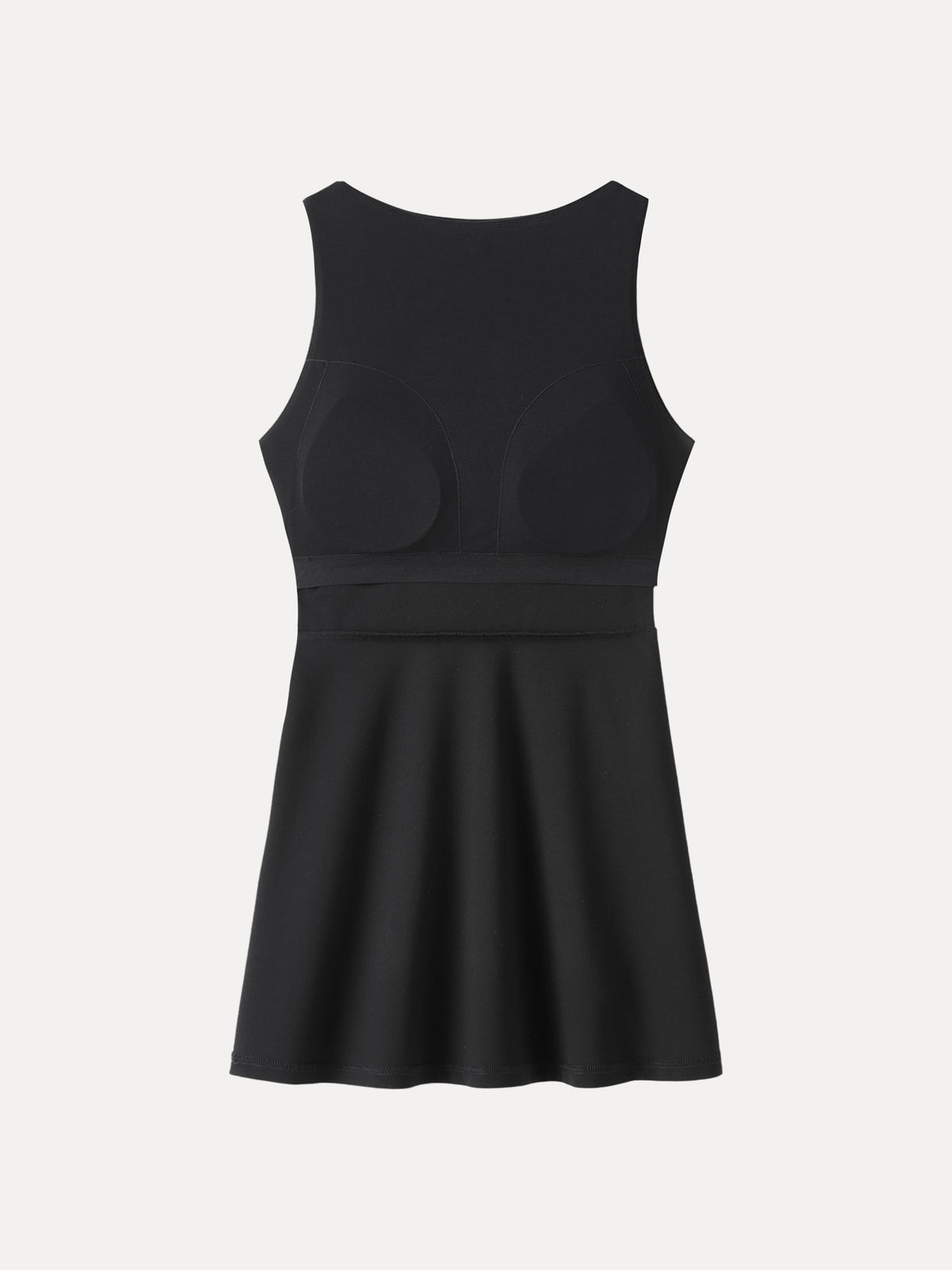 OGLmove Women's Classy Boatneck Fit-and-Flare Mini Bra Dress