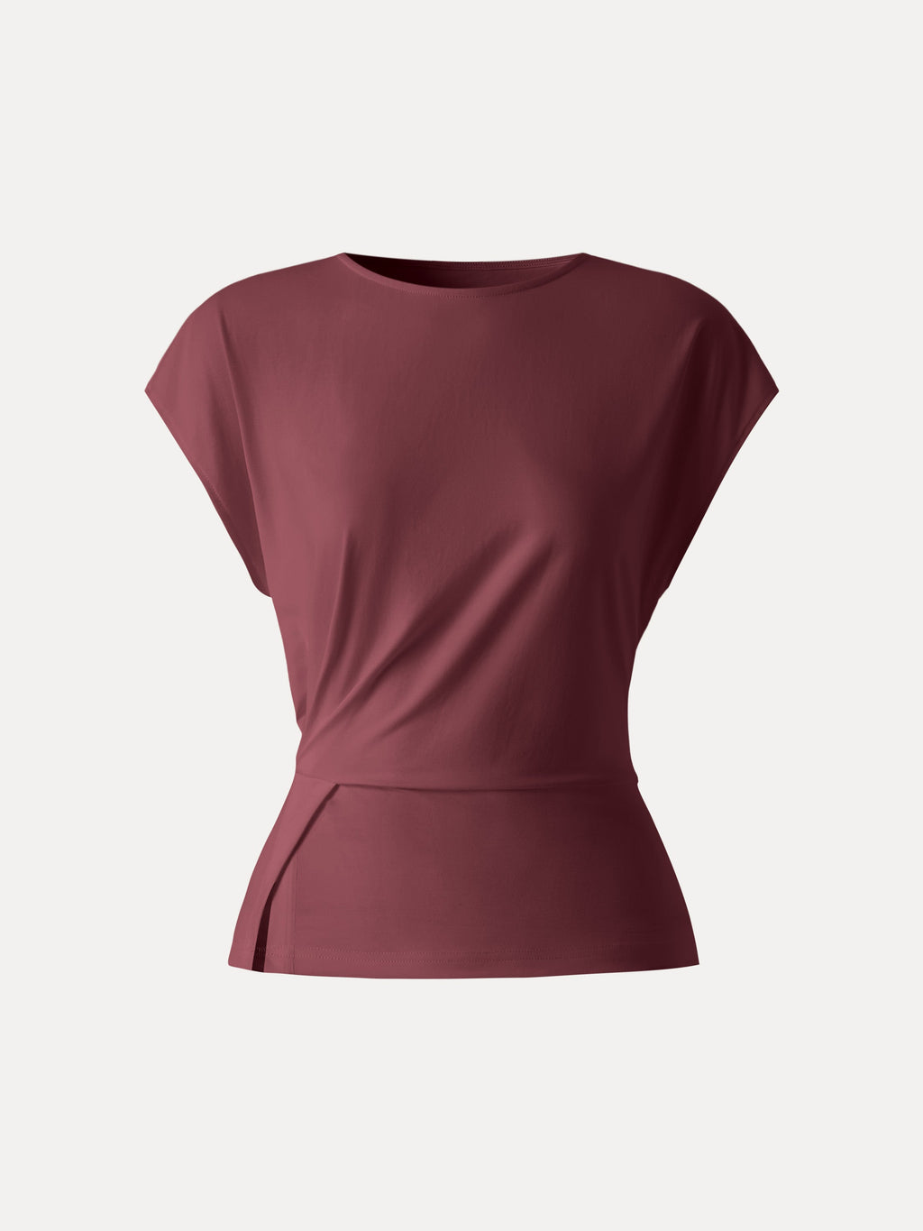 OGLmove Women's Cooling Ponte Relaxed Round Neck Tucked Top