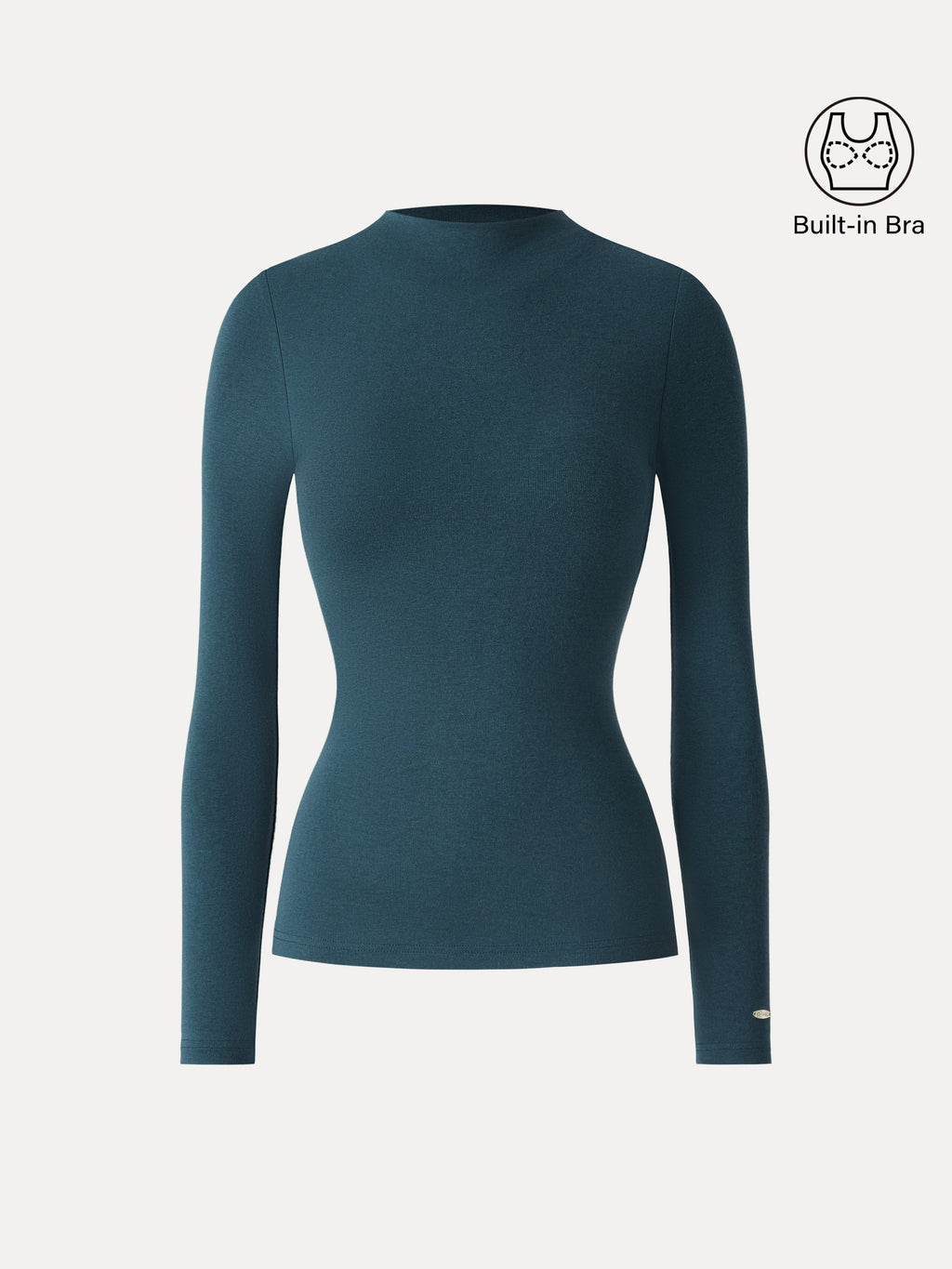 OGLmove Women's LiteWarm Mockneck Long Sleeve Bra Top