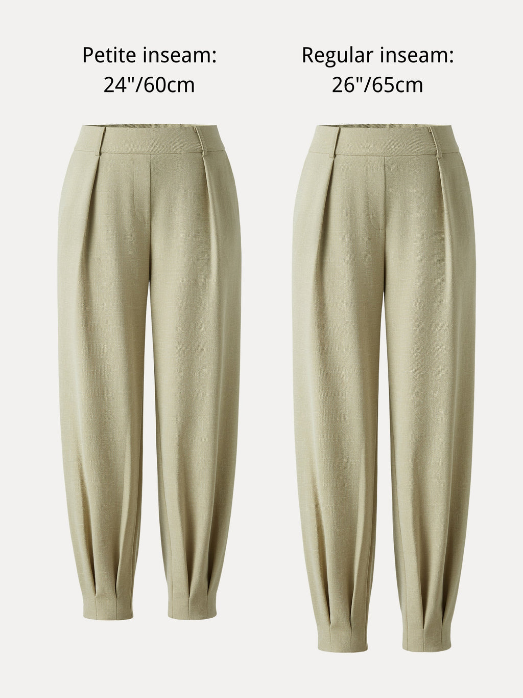 OGLmove Women's Stretch Linen-Like Wrinkle-Resistant Tapered Pant
