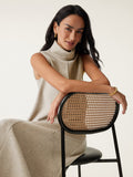 OGLmove Women's Turtle Neck Split Hem Top