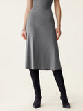 OGLmove Women's Soft Thermal Pull-On Midi Skirt