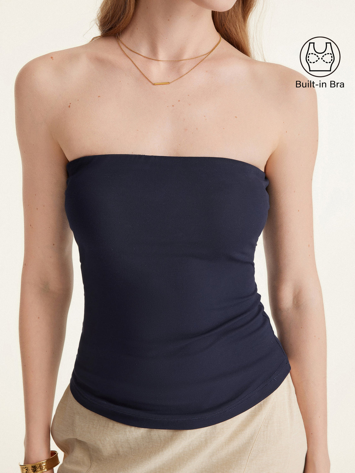 OGLmove Women's Non-Slip Essential Tube Bra Top