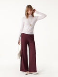 OGLmove Lyocell Wool Mid Rise Wide Leg Pull-on Pants