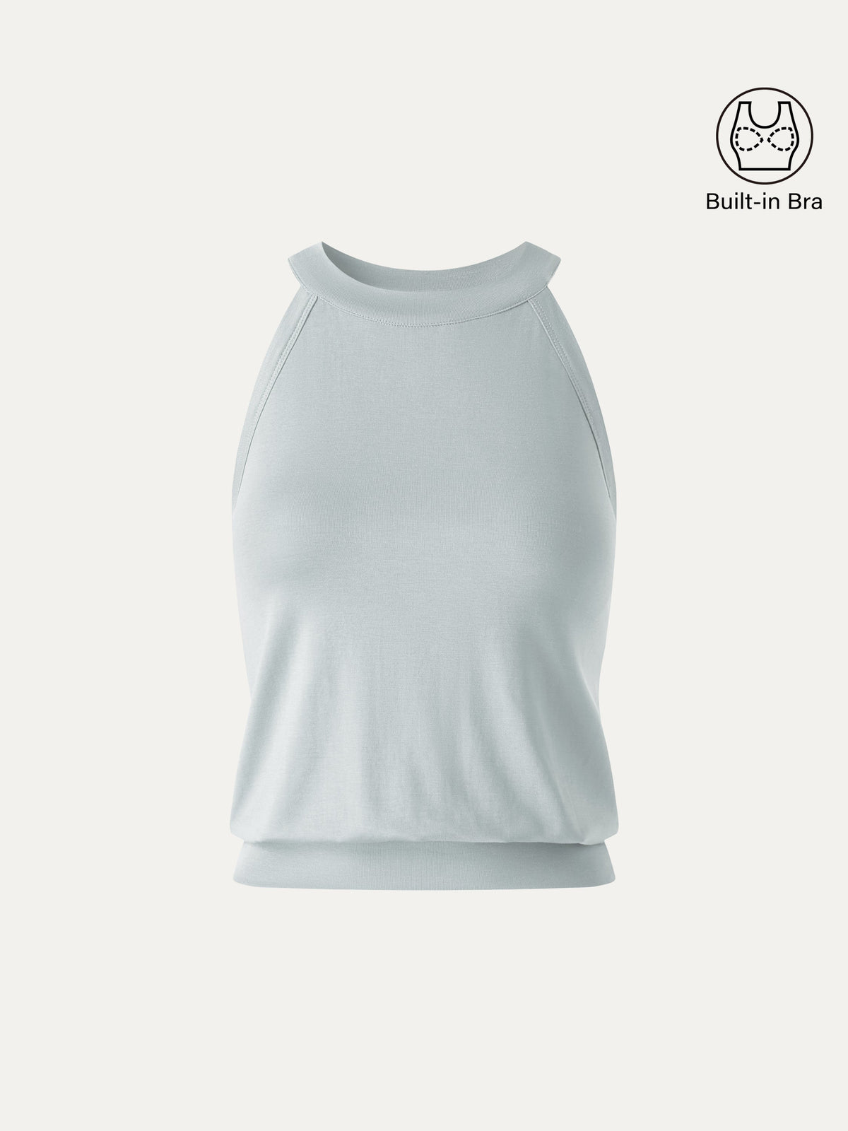 OGLmove Women's Halter Neck Banded Hem Bra Tank