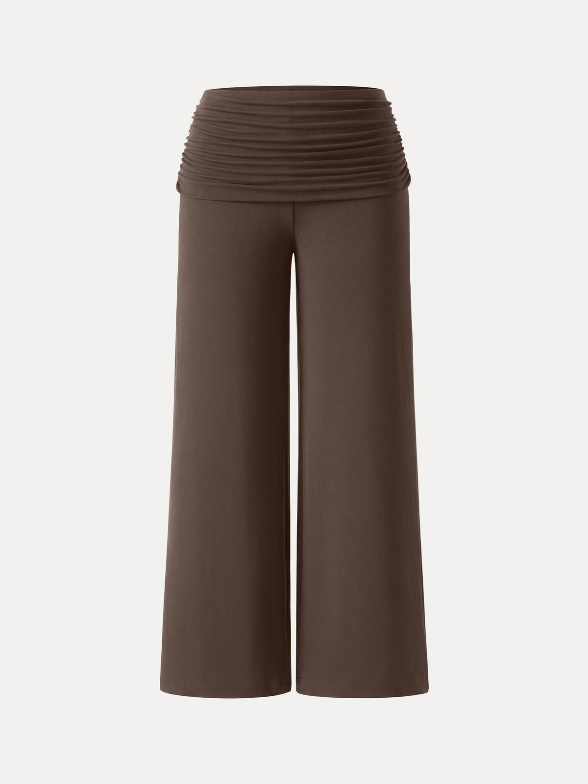 OGLmove Non-Itchy Wool Blend Drapey Wide Leg Pull-on Pants with Pockets