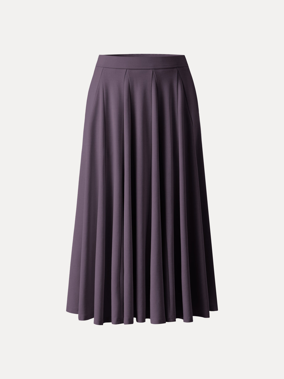 OGLmove Women's Lyocell Blend Volume Midi Skirt with Pockets