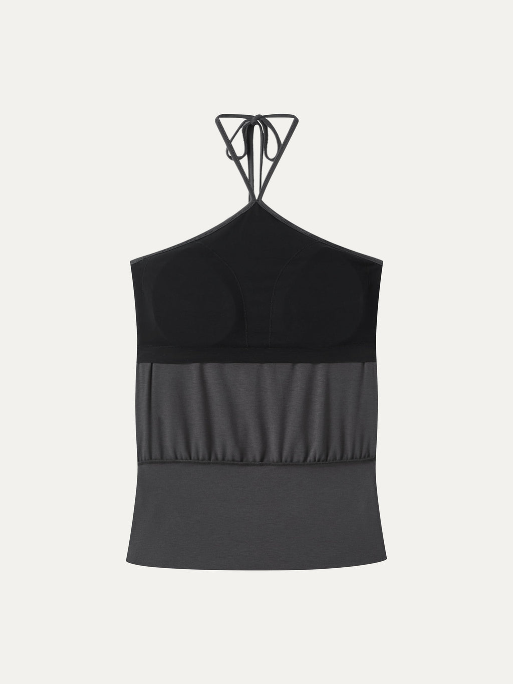 OGLmove Women's CoolTouch Halter Ruched Hem Bra Top