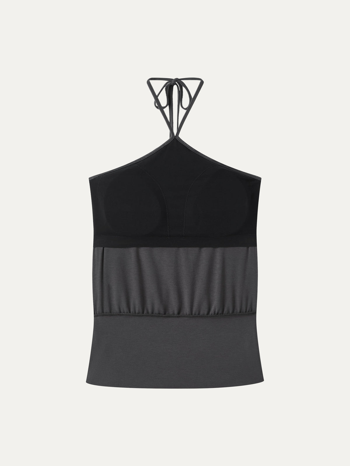 OGLmove Women's CoolTouch Halter Ruched Hem Bra Top