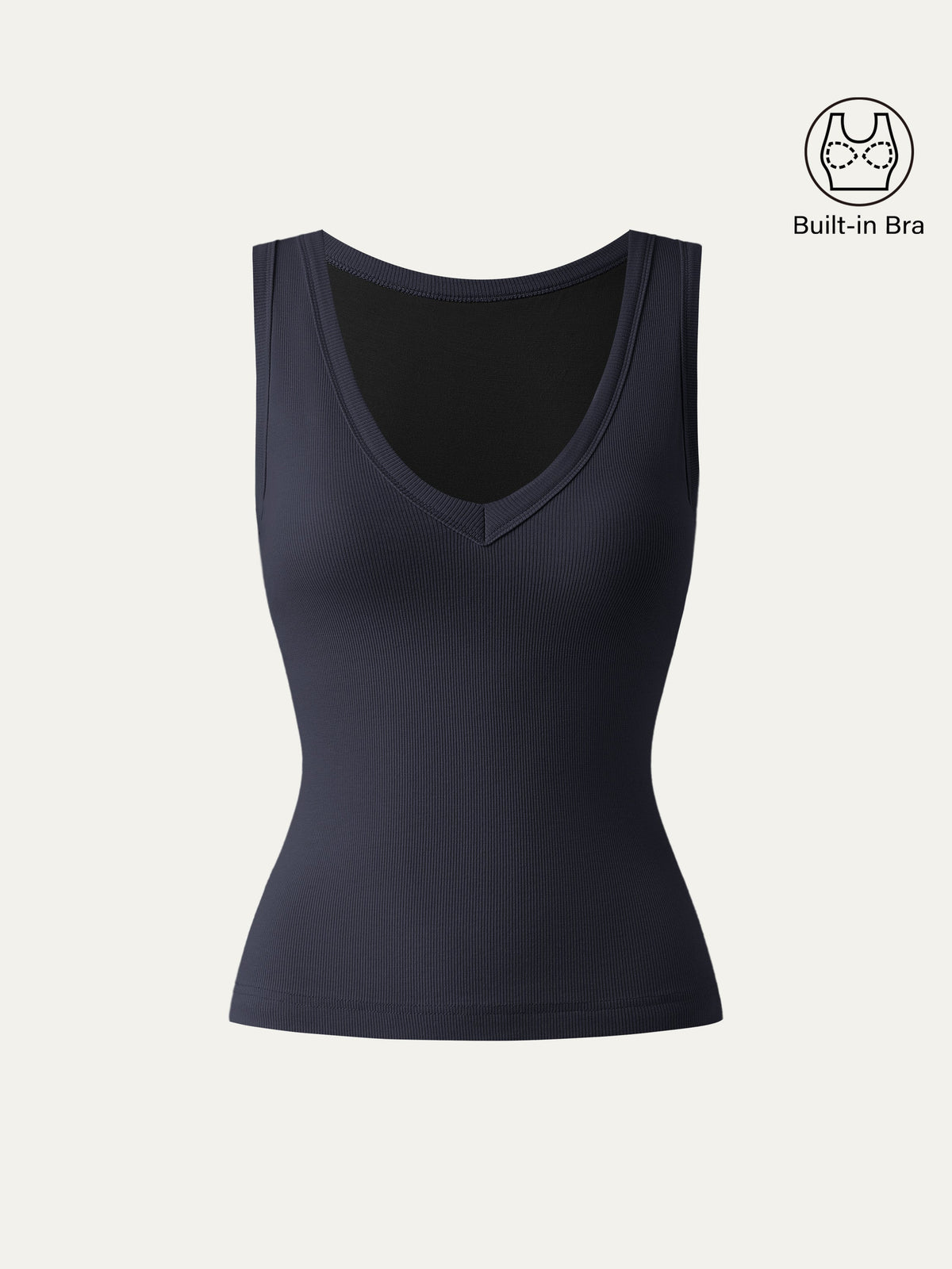 OGLmove Stretchy V-Neck Cotton Airy Bra Tank