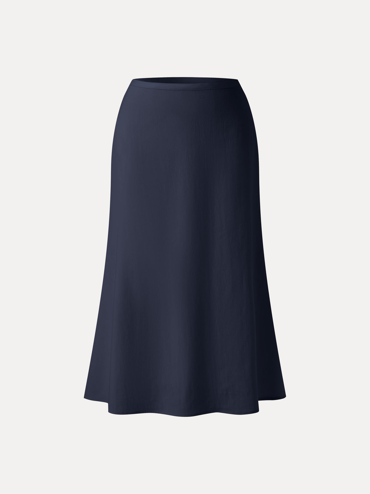 OGLmove Women's Lyocell-Linen Blend High Rise Flared Maxi Pull-On Skirt