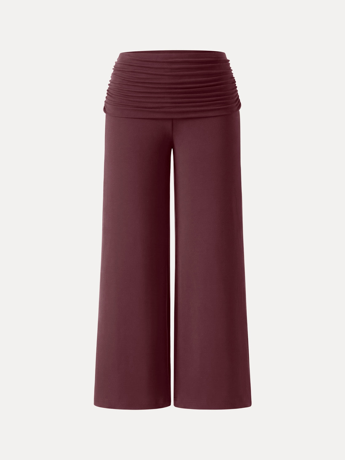 OGLmove Non-Itchy Wool Blend Drapey Wide Leg Pull-on Pants with Pockets