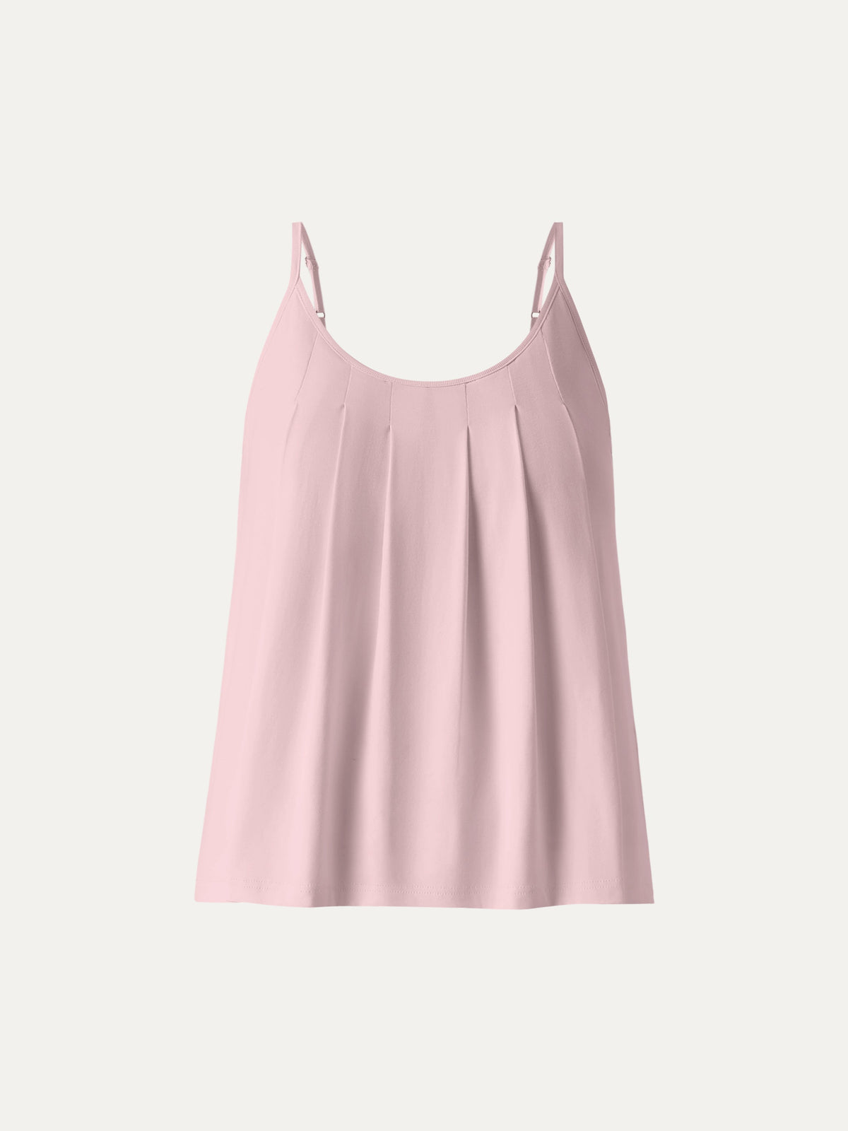 OGLmove Women's U-Neck Pleated Spaghetti Bra Tank