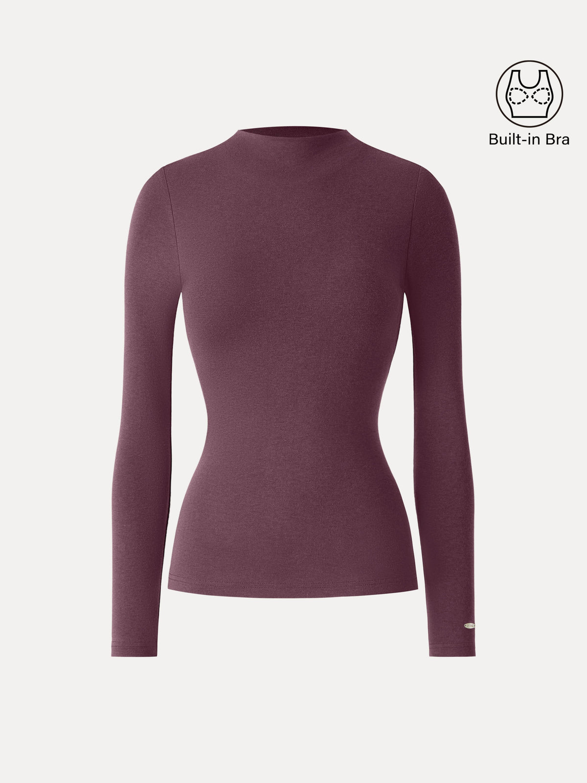 OGLmove Women's LiteWarm Mockneck Long Sleeve Bra Top