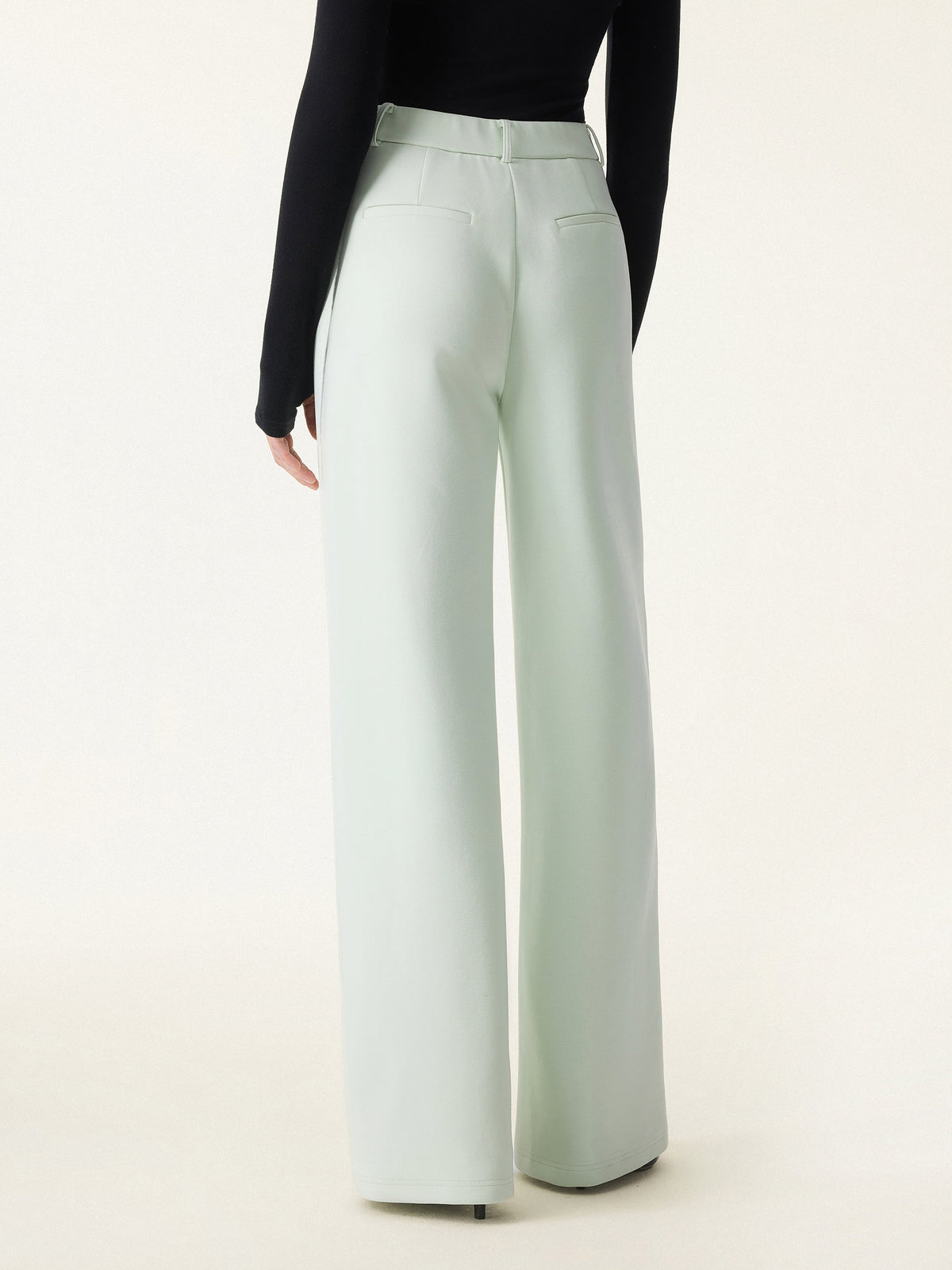 OGLmove Women's Stretch Cotton Blend Slimming High Rise Wide Leg Pant
