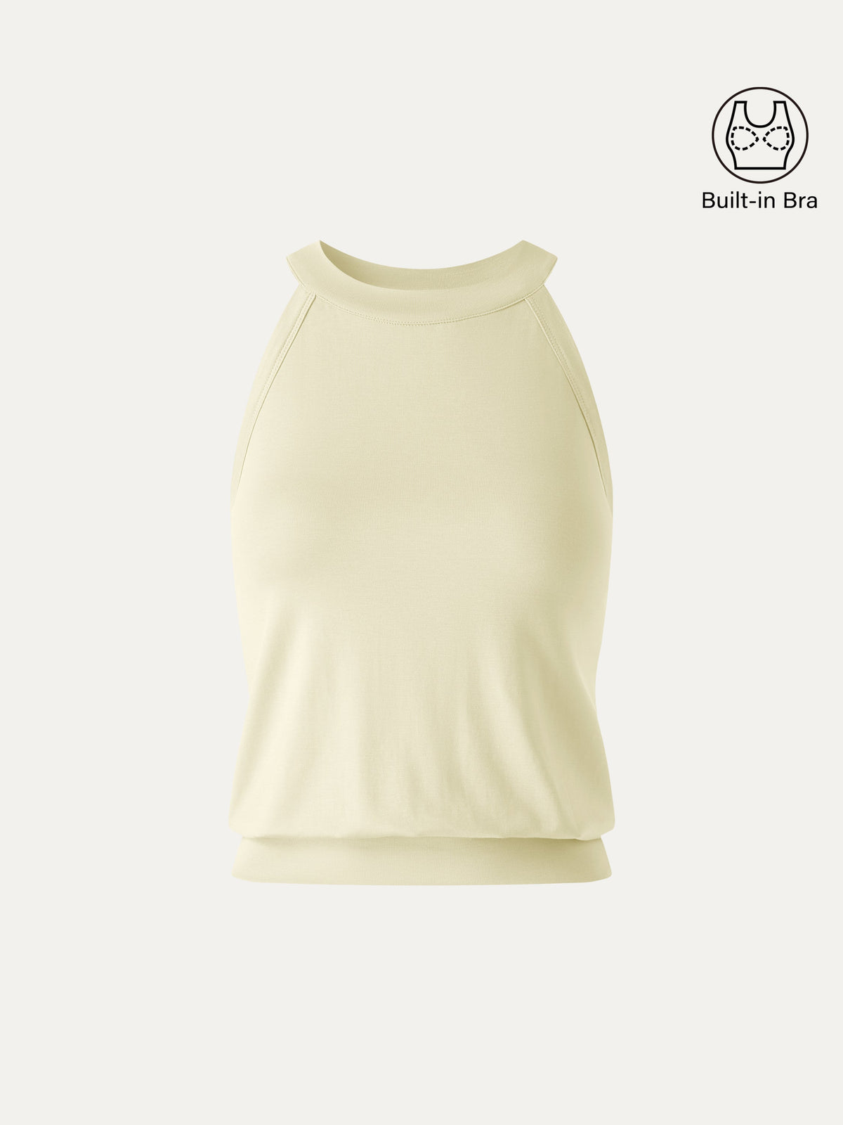 OGLmove Women's Halter Neck Banded Hem Bra Top