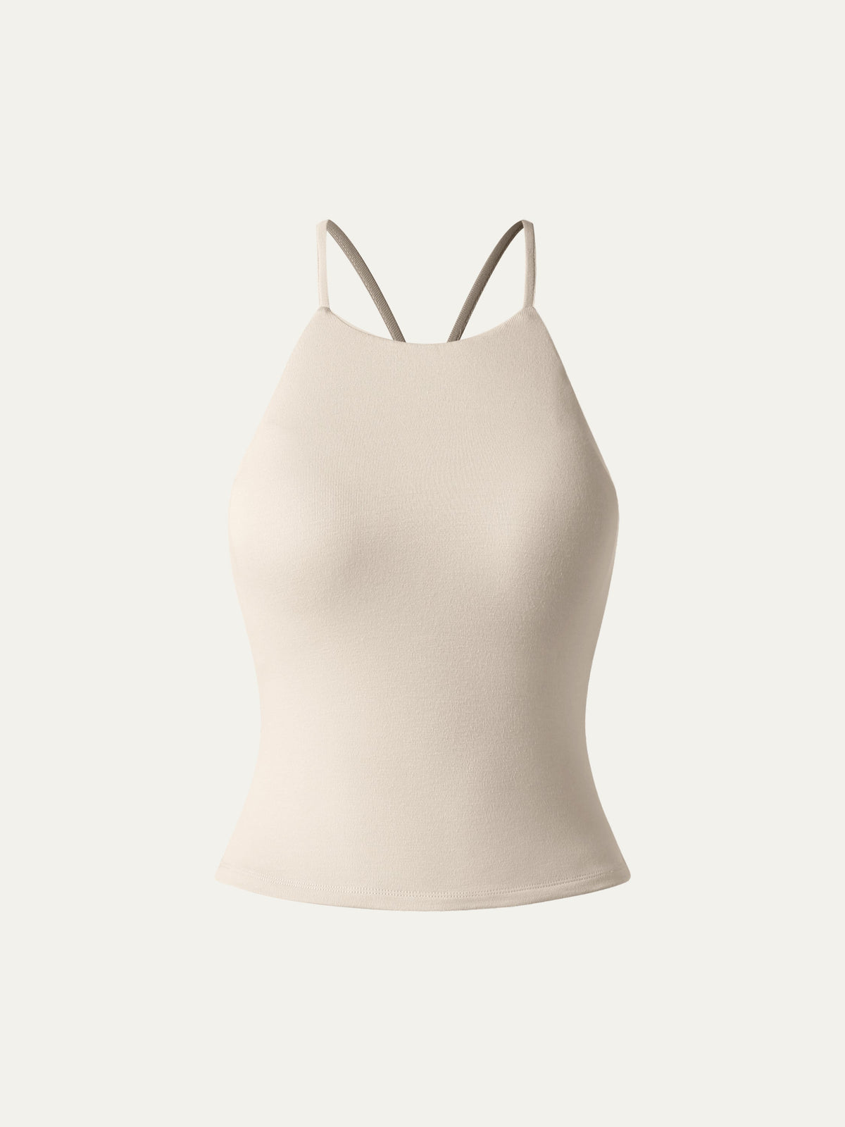 OGLmove Women's Tie Back Bandless Crop Bra Tank Top